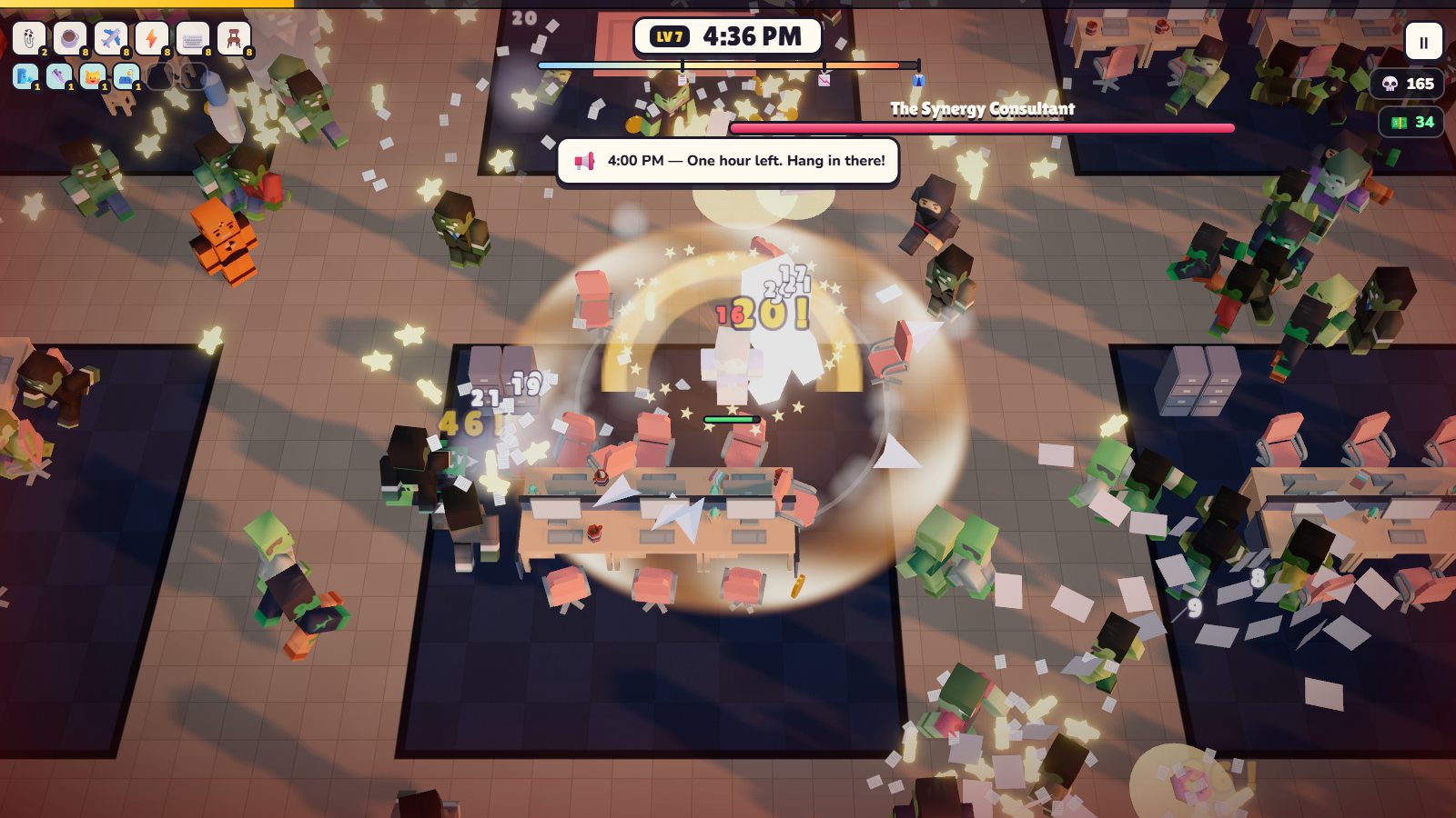 Late afternoon: golden light, a huge horde and the Synergy Consultant boss