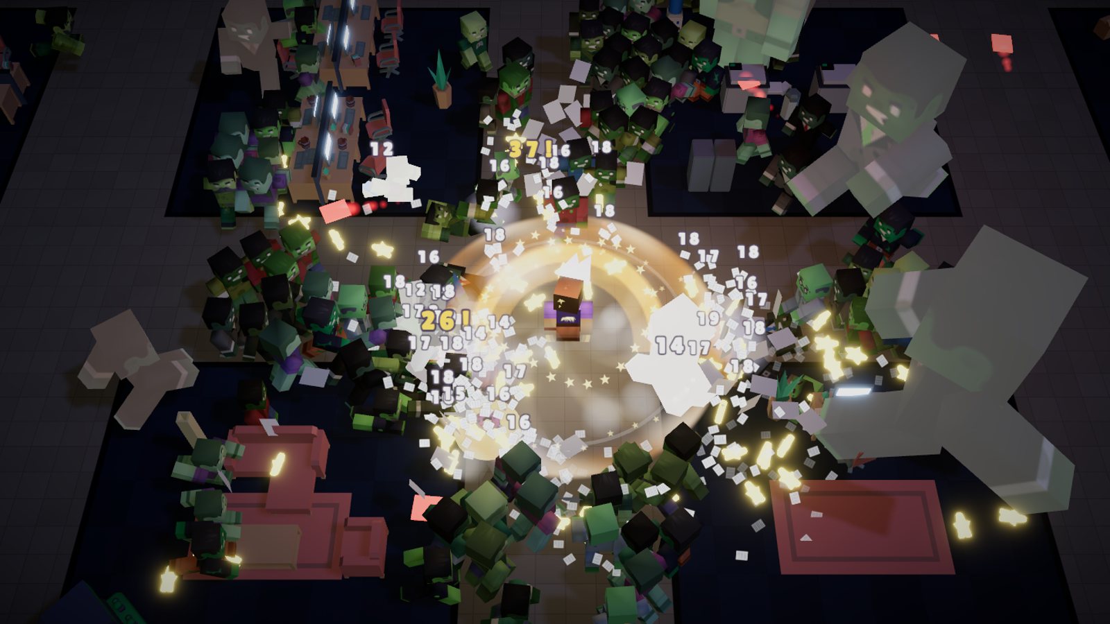 5 PM lights out: glowing monitors, a massive horde and the final boss